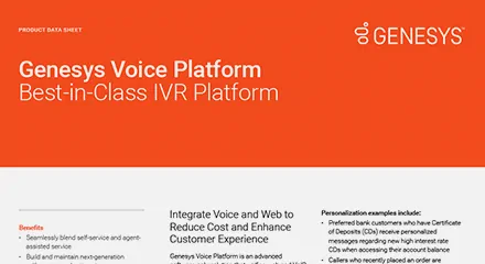 Genesys ivr platform