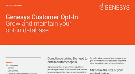 Genesys customer opt in ds resource center en
