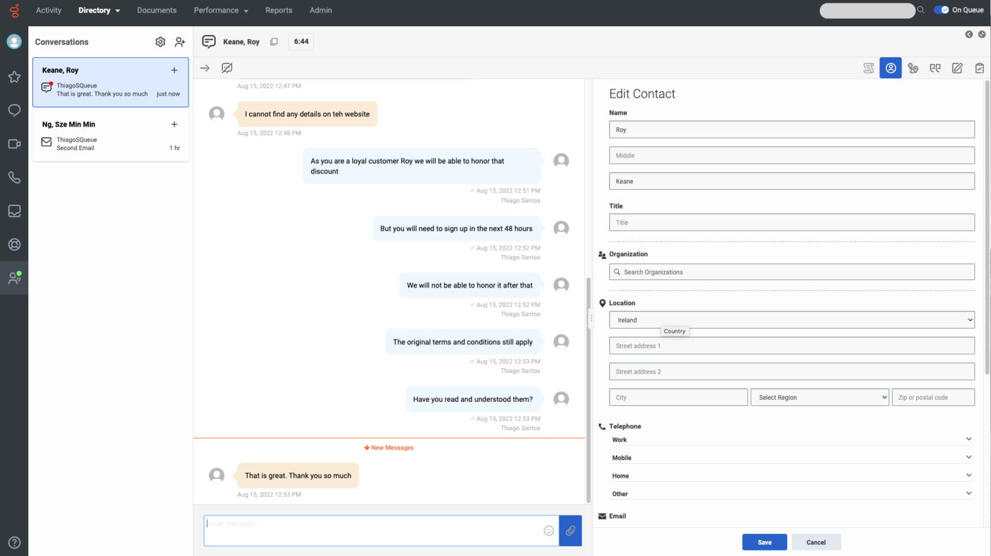 Scv edit contact form